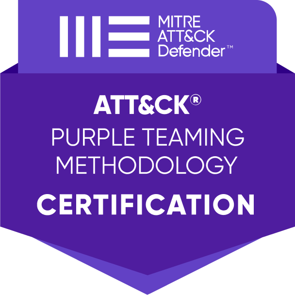 MITRE ATT&CK Defender Purple Teaming Methodology Zertifizierung